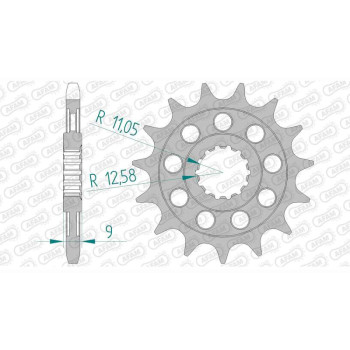 Pignon AFAM 16 dents pas 525 type 94900 Benelli 899 Cafe Racer