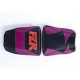 Housse de selle Bagster (2012B) Noir/Cassis/Lettres Orange Fluo Yamaha FZR600 94-95