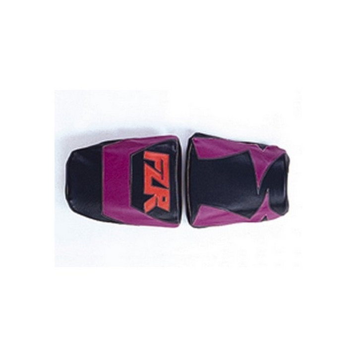 Housse de selle Bagster (2012B) Noir/Cassis/Lettres Orange Fluo Yamaha FZR600 94-95