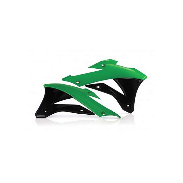 Acerbis Kawaski KX85 black/green radiator fins (0017242.377)