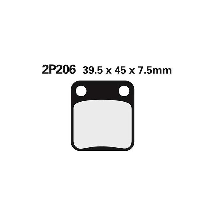 Semi-metal brake pads Nissin 2P-206GS
