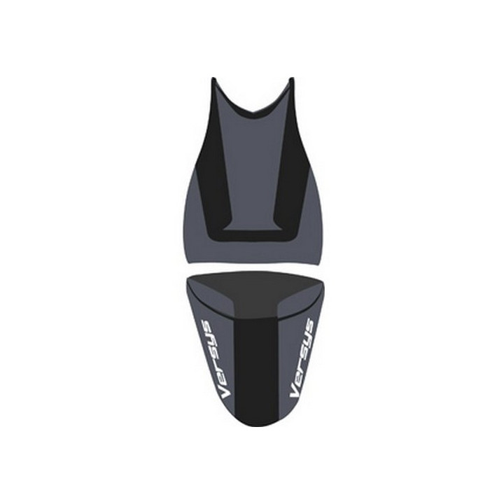 Housse de selle Bagster (2193A) Nubuck Noir/Noir/Lettres Argent Kawasaki VERSYS 07 Housse de selle Bagster (2193A) Nubuck Noir/Noir/Lettres Argent Kawasaki VERSYS 07