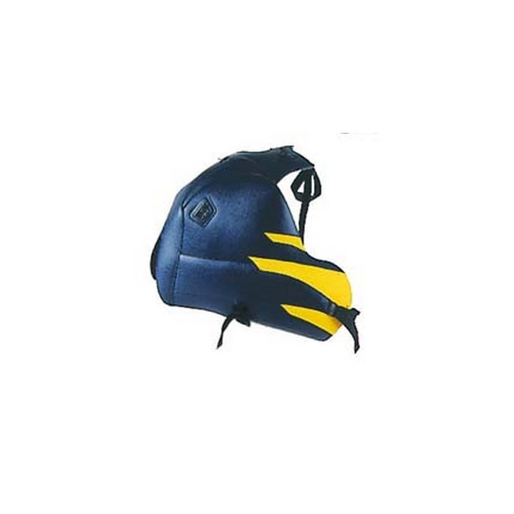 Tapis de réservoir Bagster bleu canard/pointe jaune (1227E) Suzuki DR800 S