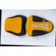 Housse de selle Bagster (2088B) Safran/Noir/Lettres Argent Suzuki TL1000 R 98
