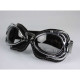 Vintage Nannini HOT ROD sunglasses Black/Chrome, clear lenses