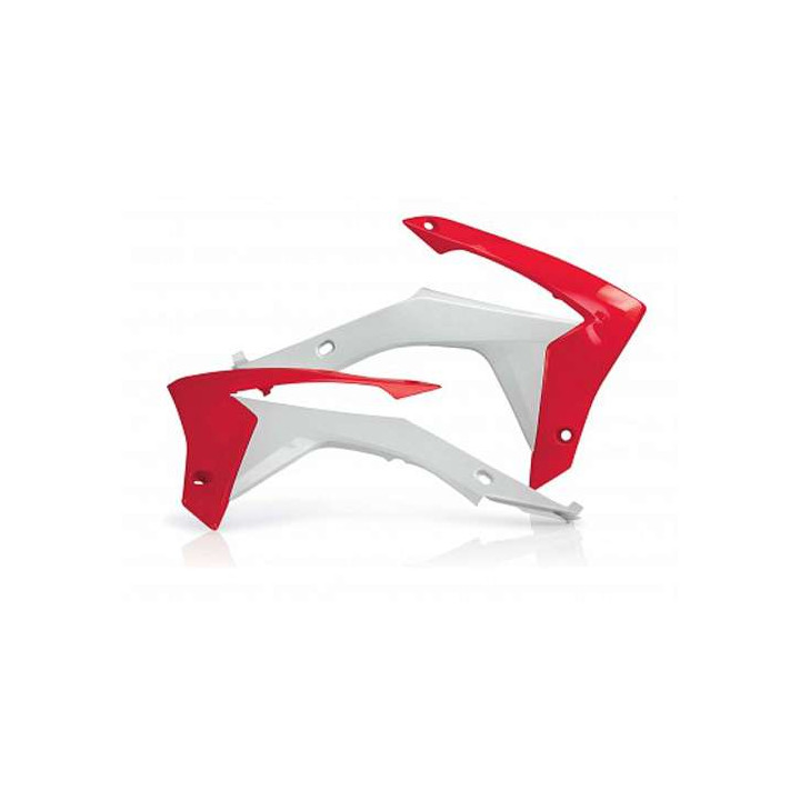 Ouies de radiateur blanc/rouge Acerbis Honda CRF250R (0016890.343)