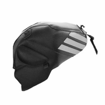 Tapis de réservoir Bagster noir/bandes acier (1422E) Aprilia RSVMILLE/RSVMILLE R Tapis de réservoir Bagster noir/bandes acier (1422E) Aprilia RSVMILLE/RSVMILLE R