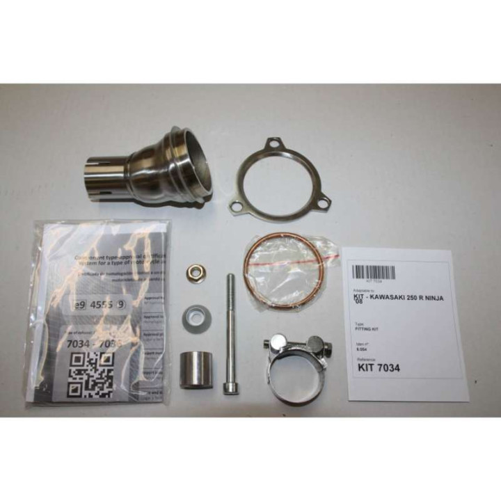 Silencieux homologué Ixil SOVE inox (OK7034VSE) Kawasaki Ninja 250R 08-12