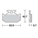 Brake pads sinter BRAKING 722CM44