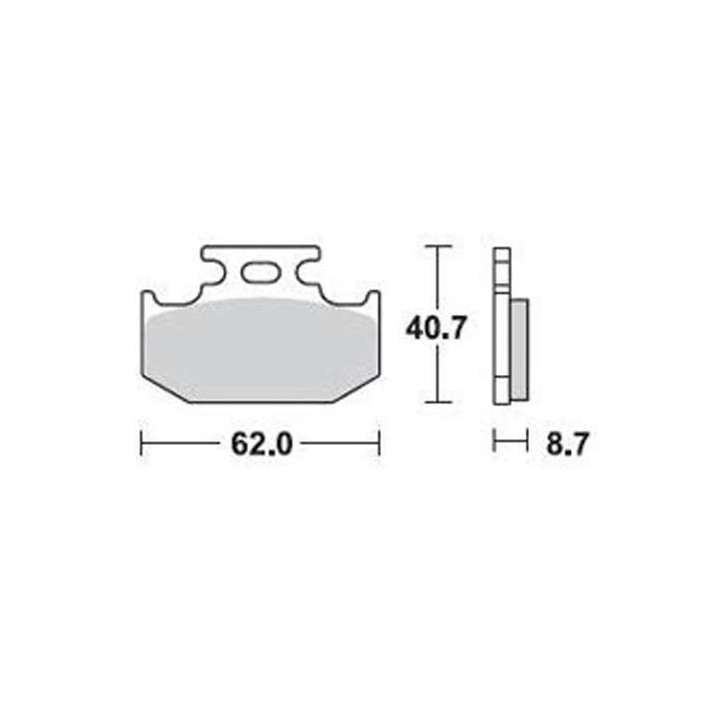 Brake pads sinter BRAKING 722CM44