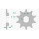 Pignon AFAM 11 dents pas 415 type 94122 KTM SX 50 LC Pro Senior