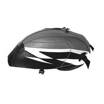 Tapis de réservoir Bagster acier/noir/deco blanche (1447B) Yamaha XJR1300