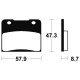 BENDIX MA78 organic brake pads