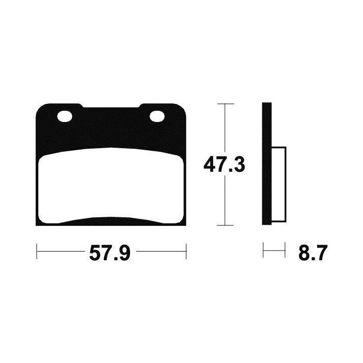 BENDIX MA78 organic brake pads