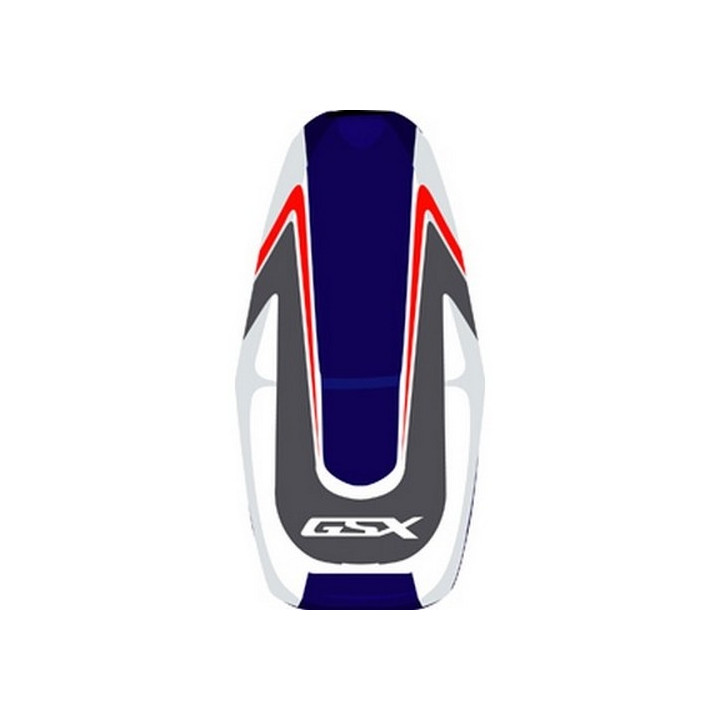 Housse de selle Bagster (2147I) Bleu Fonce/Acier/Blanc/Rouge/Lettres Blanches Suzuki GSX1400 06