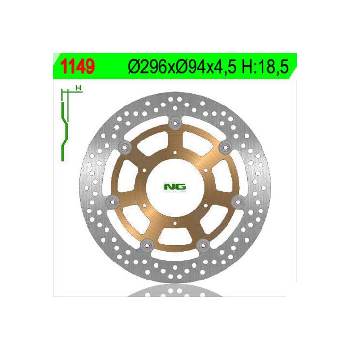 Front brake disc NG Honda CBF600 and CBF1000