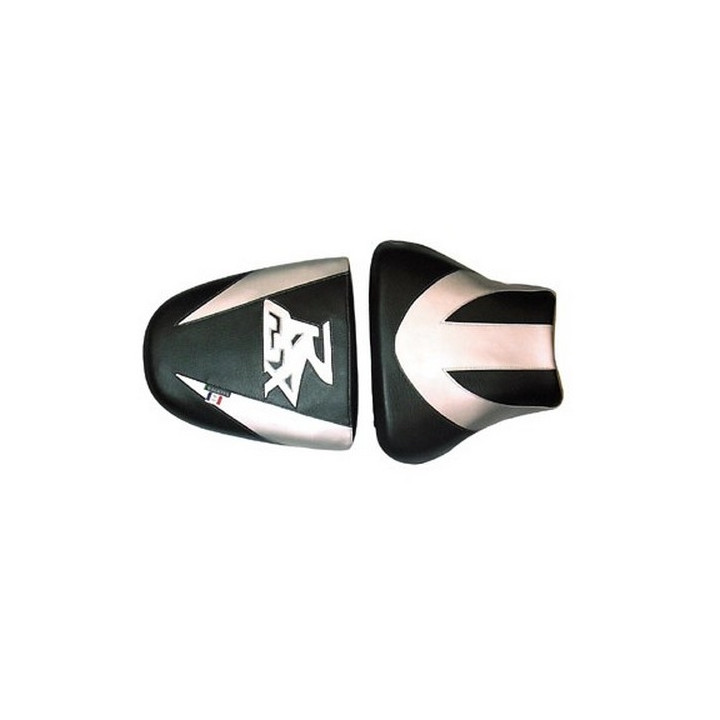 Housse de selle Bagster (2035J) Noir/Argent/Lettres Argent Suzuki GSX750R 99