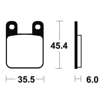 Plaquettes de frein moto organique Bendix MA59