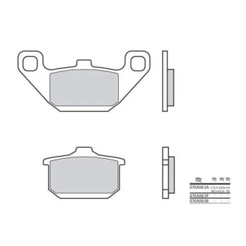 Plaquettes de frein organique BREMBO 07KA0808