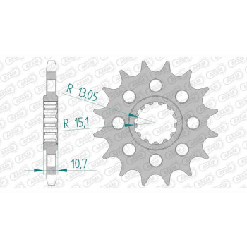 Pignon AFAM 16 dents pas 525 type 21805 Yamaha YZF-R1 98-