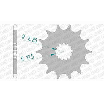 Pignon AFAM 13 dents pas 520 type 27500 Aprilia RS 250