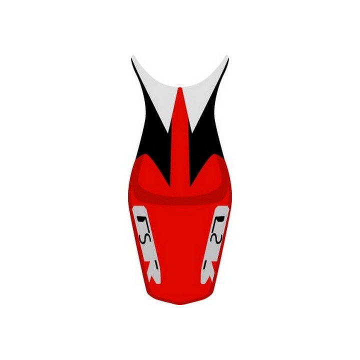 Housse de selle Bagster (2176D) Rouge/Noir/Gris Clair/Lettres Noires Suzuki GSR600 06