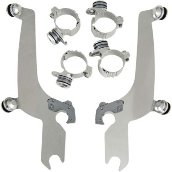 Fixation pare-brise Memphis Shades Sportshield DYNA WIDE GLIDE -05