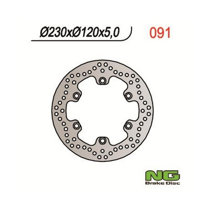 NG 091 Kawasaki KLE 500 KLR 650 TENGAI rear brake disc