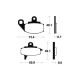Plaquettes de frein organique BENDIX MA102