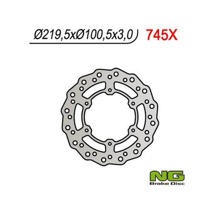 Fixed petal NG brake disc 220mm (ref. 745X)