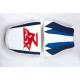 Housse de selle Bagster (2078A) Bleu/Blanc/Azur/Lettres Fluo Suzuki GSX600R 97-00