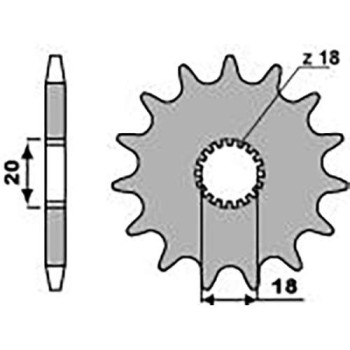 Pignon PBR 15 dents pas 520 type 393 Pignon PBR 15 dents pas 520 type 393