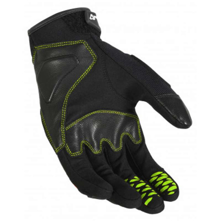 Gants moto Macna RIME Noir/Jaune Fluo