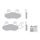 Plaquettes de frein sinter racing BREMBO 07YA22SX
