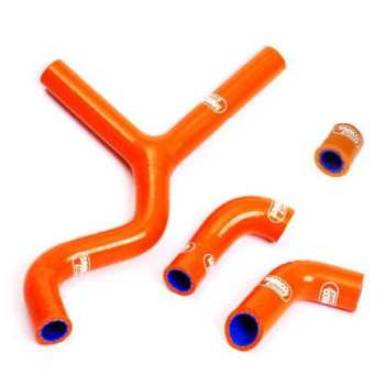 Kit 5 durites de radiateur SAMCO orange KTM RC8
