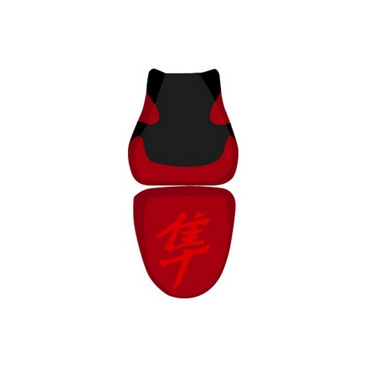 Housse de selle Bagster (2105Z) Bordeaux Clair/Noir Mat/Lettres Rouges Suzuki GSX1300R Hayabusa 07