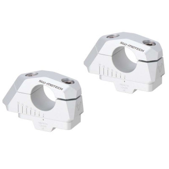 Rehausseur avec déport SW-Motech 28mm Gris BMW F850GS/Adventure (LEH.00.039.31100/S)