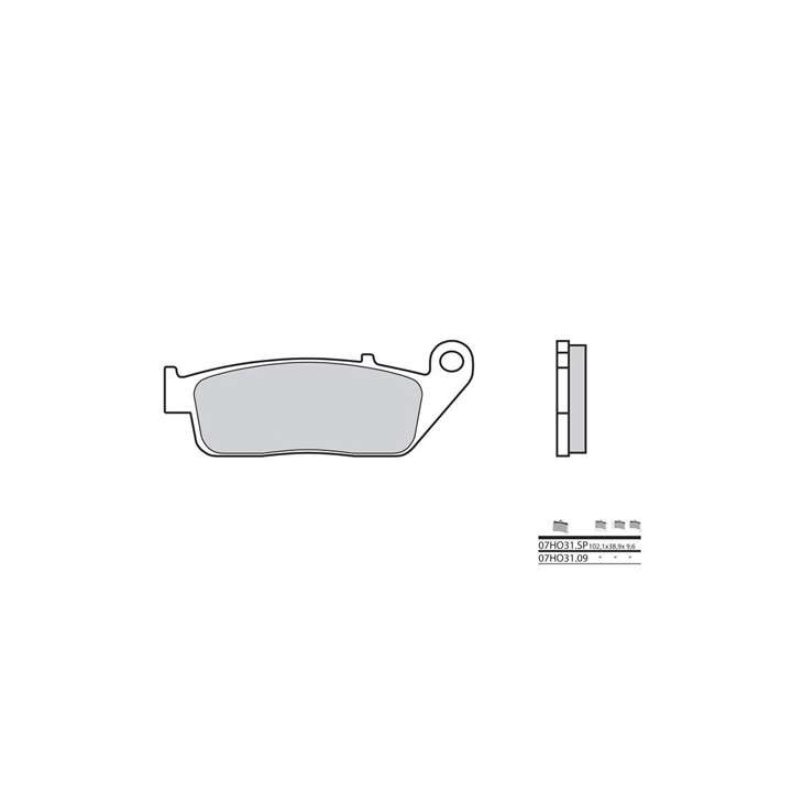 Brake pads sinter BREMBO 07HO31SP