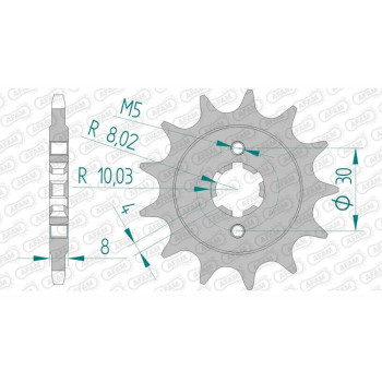 AFAM 12 teeth not 520 type 46202 Cagiva WMX 125