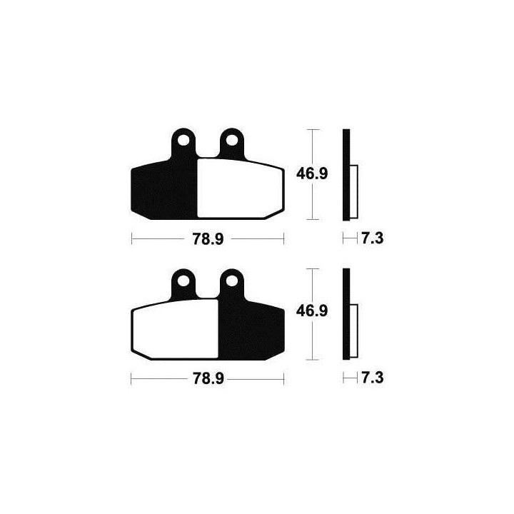 Plaquettes de frein organique BENDIX MA293