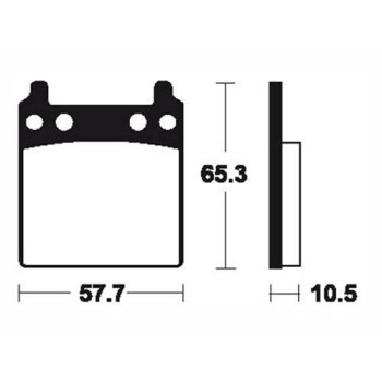 Plaquettes de frein organique BENDIX MA9