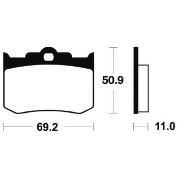 Plaquettes de frein racing carbone BENDIX MCR162
