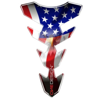 Protection de réservoir moto OneDesign SLIM USA 22,1 x 14,4 cm