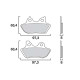 Plaquettes de frein moto sinter Brembo 07HD16SA