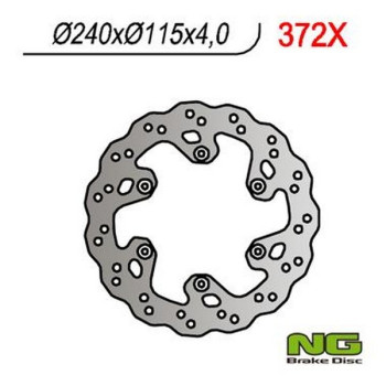 Disque de frein moto NG pétale fixe 240mm (réf. 372X)