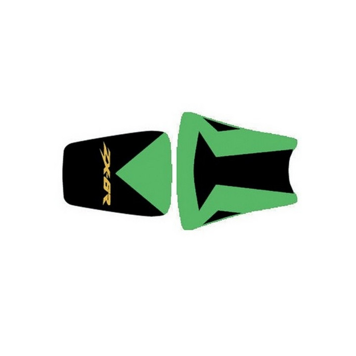 Housse de selle Bagster (2141B) Vert/Noir/Lettres Jaunes Kawasaki ZX6 R/RR 03-04 Housse de selle Bagster (2141B) Vert/Noir/Lettres Jaunes Kawasaki ZX6 R/RR 03-04