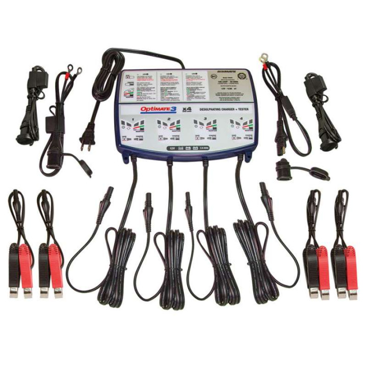 Chargeur de batterie Tecmate OPTIMATE 3x4 12V 2-50Ah