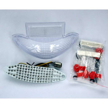 Feu arrière à leds Bihr clignotants integrés Suzuki GSX1340R HAYABUSA 08-