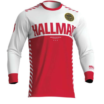 Maillot moto cross Thor HALLMAN DIFFER SLICE 2023 WHITE/RED
