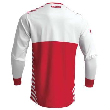 Maillot moto cross Thor HALLMAN DIFFER SLICE 2023 WHITE/RED
